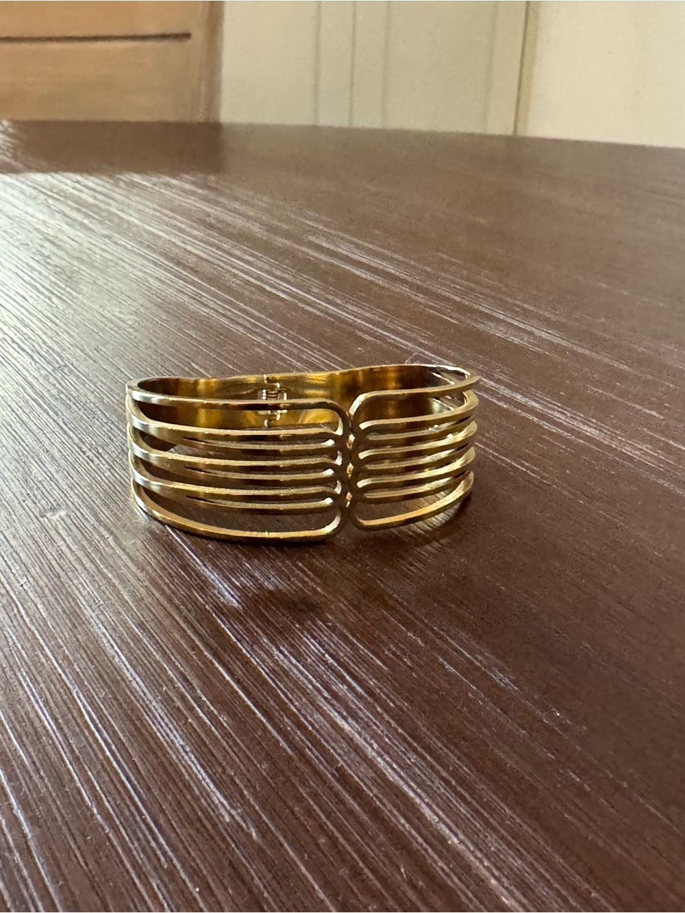 Gold Multi-Bar Cuff Bracelet - Women's Jewelry